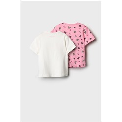 Джемпер детский трикотажный для девочек (футболка), 2 шт в комплекте PLAYTODAY, 1240073