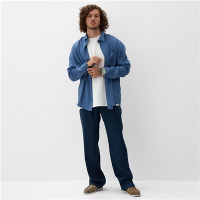 Брюки мужские MIST, размер 56, тёмно-синие