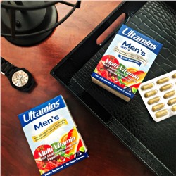 Ultamins, мультивитамины для мужчин с коэнзимом Q10, грибами, ферментами, овощами и ягодами, 60 вегетарианских капсул