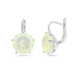 Серьги из серебра лунный камень, СПН147