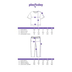 Комплект для мужчин: фуфайка (футболка) трикотажная, брюки текстильные