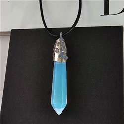 Кулон со шнурком из натурального камня Лунный камень, 1048, арт.218.221