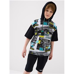 Комплект трикотажный для мальчиков: джемпер (футболка), шорты