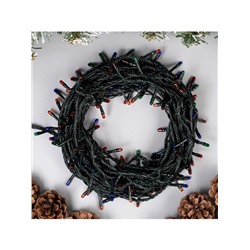 УЦЕНКА Гирлянда «Нить» 9 м, IP20, тёмная нить, 240 ламп, свечение мульти, 8 режимов, 220 В