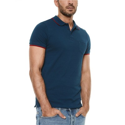 Джемперы DIWARI MD 944 Футболка-поло с контрастной отделкой