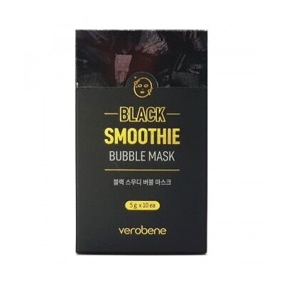 Verobene Кислородная маска смузи Черная Black Smoothie Bubble Mask