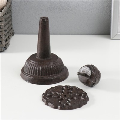 Фигурка-катушка для ниток «Птенчик», чугун, 8.5×8.5×16 см