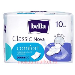 Прокладки Bella Classic Nova Comfort Drainette Air 10 шт BE-012-RW10-E08