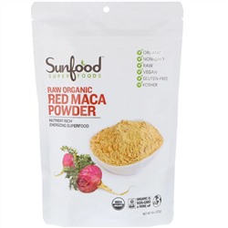 Sunfood, Порошок из необработанной органической красной маки, 227 г (8 унций)
