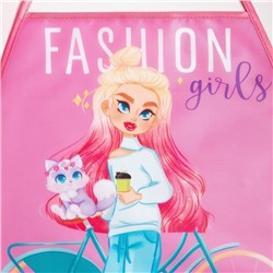 Фартук с нарукавниками детский Этель "Fashion girl", 49 х 39 см