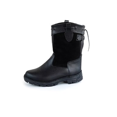 Сапоги мужские Барс, черные, на литой подошве