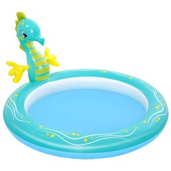 Бассейн надувной Bestway Seahorse, 188×160×86 см, с распылителем, 53114