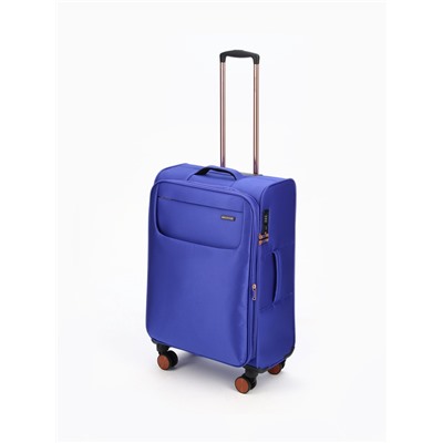 УЦЕНКА Чемодан на колёсах Bagvoyage средний 71 л (М), на молнии, с увеличением, кодовый замок, 4 колеса, васильковый