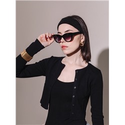 Очки солнцезащитные OneSun, uv 400, дужка 14 см, ширина 15 см, линзы градиент, фиолетовые