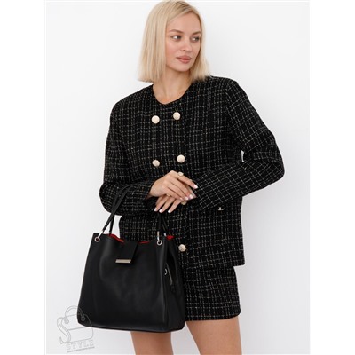 Сумка женская кожаная 98357SP black Velina Fabbaino-Safenta