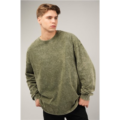 Мужской лонгслив оверсайз Happyfox