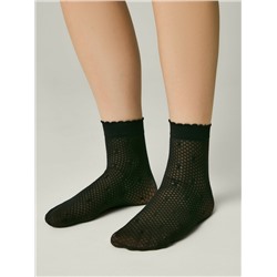 CONTE Тонкие носки в горошек на сетке MONA