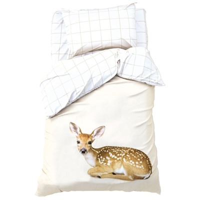 Постельное бельё 1.5-спальное «Этель. Олененок», бязь
