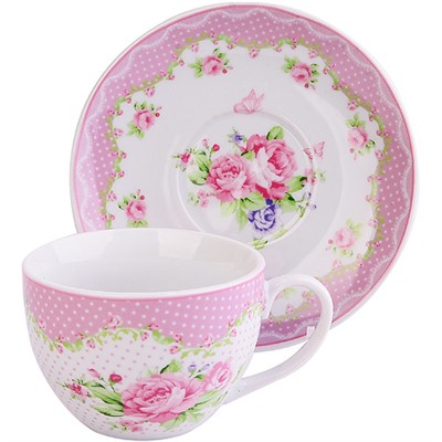 25926 Чайный сервиз 12пр 220мл ЦВЕТЫ LR (х6)