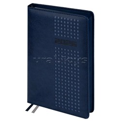 Ежедневник датированный 2026 Escalada, #Думай как миллиардер, А5, 176 л., Шевро синий