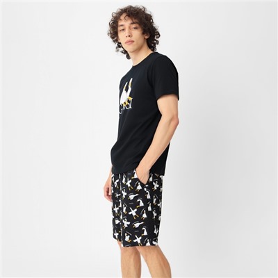 Пижама мужская (футболка, шорты) KAFTAN Gussi, размер 50