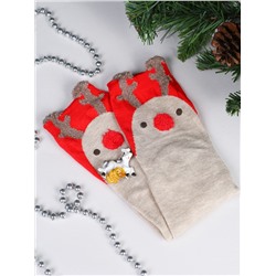 Подарочный набор Новогодний № 27 / Носки + магнитик ЛОШАДЬ /