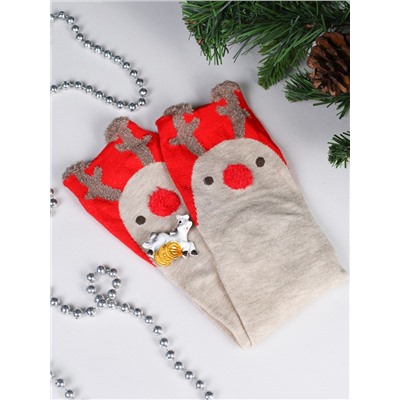 Подарочный набор Новогодний № 27 / Носки + магнитик ЛОШАДЬ /