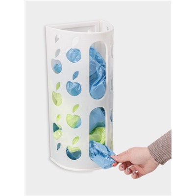 Корзина для пакетов Darel plastic «Яблоко», пластик, 16×13.5×37.5 см, МИКС