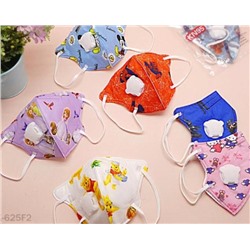 Маска-респиратор детская с клапаном, голубая