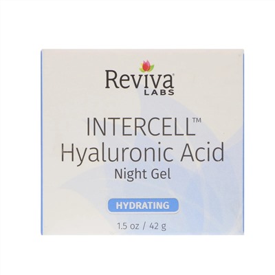 Reviva Labs, InterCell, гиалуроновая кислота, ночной увлажняющий гель, 1,5 унц. (42 г)
