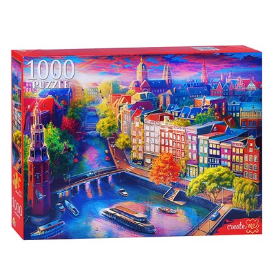 Пазлы 1000 "Амстердам с высоты птичьего полета"
