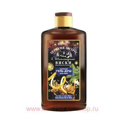 Витэкс Гель-душ Терпкий цитрус&Шотландский виски мужской для тела 300 мл