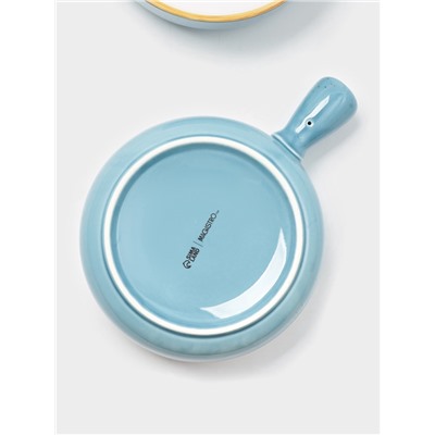 Кокотницы Magistro «Церера», набор 2 шт., 500 мл, d=15.2 см, фарфор, голубые