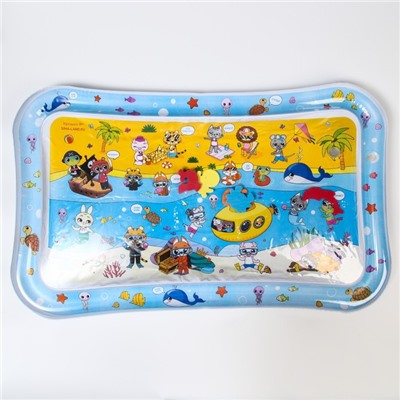 УЦЕНКА Акваковрик надувной развивающий водный коврик «Дружилки», 80×50 см, Крошка Я