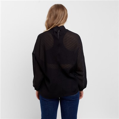 Блузка женская MINAKU: Enjoy, размер 50-52, чёрный