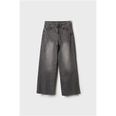 Брюки текстильные джинсовые для девочек PLAYTODAY, 1243742