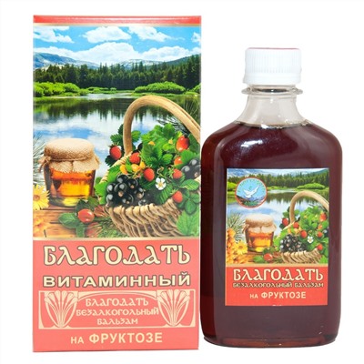 Бальзам безалкогольный Благодать (Витаминный) на фруктозе 250 мл
