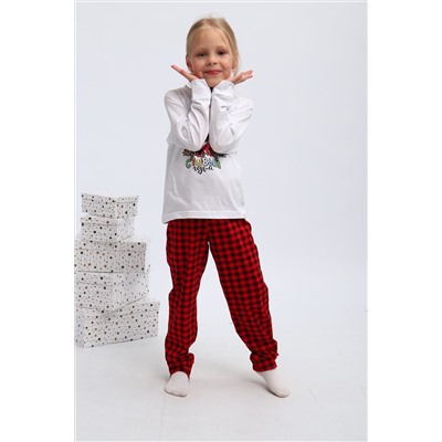 Детская пижама с брюками П324 Нарядные Ёлочки НАТАЛИ, 1214071