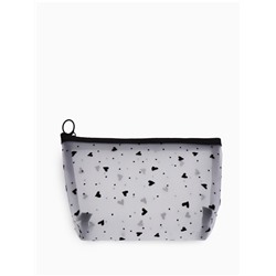 Косметичка женская Little love, с рисунком, на молнии, белая