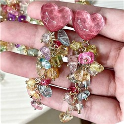 Серьги длинные на гвоздиках арт. 13 0838 (id 265051)