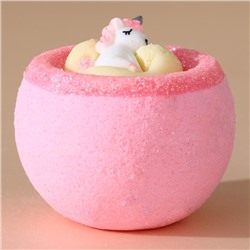 Бомбочка с игрушкой ЧИСТОЕ СЧАСТЬЕ «Единорог», 130 г, Новый Год