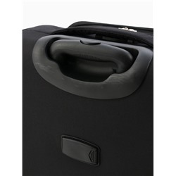 УЦЕНКА Чемодан на колёсах Royalbag маленький 46 л (S), на молнии, с увеличением, кодовый замок, 4 колеса, чёрный