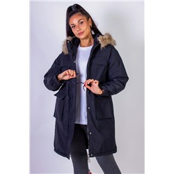 Куртка удлиненная с капюшоном натуральный мех арт. 619 НАТАЛИ, 1071294