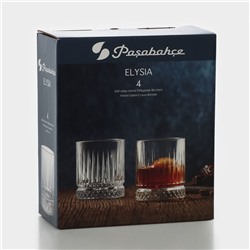 Стаканы низкие Paşabahçe «Элизия», 210 мл, стекло, прозрачные, набор 4 шт.