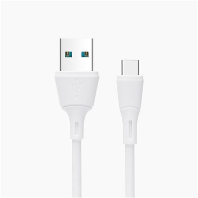Кабель USB - Type-C Celebrat FLY-2T (повр. уп.)  100см 2,4A  (white)