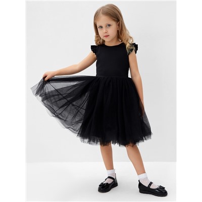 Платье нарядное для девочки MINAKU: PartyDress, рост 98-104 см, чёрный