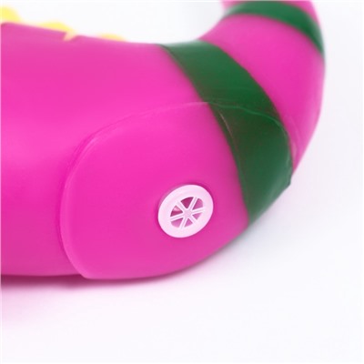 Игрушка для собак «Хамелеон» для собак, 19 см, пищащая, фиолетовая