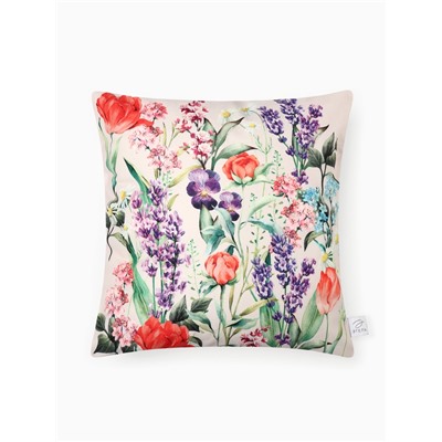 Набор наволочек декоративных «Этель» Our home, 4 шт., 40×40 см, велюр