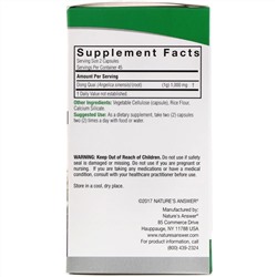 Nature's Answer, Дудник китайский, 1000 мг, 90 растительных капсул