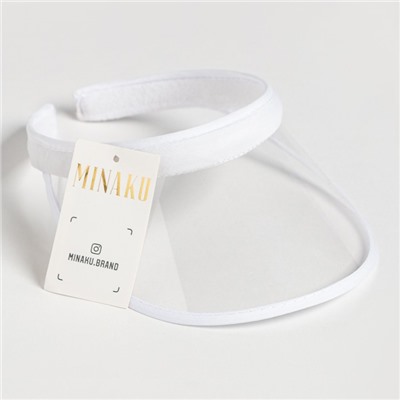 Козырёк женский MINAKU, белый, размер 56-58